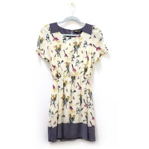NWOT Bird Print Dress